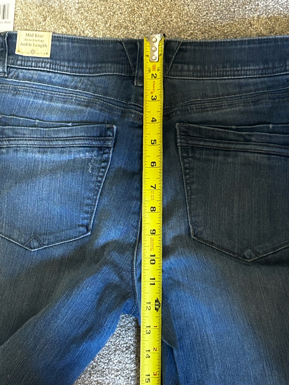 Democracy Ab Technology Freedom Ankle Jeans NWT Size 8 Mid Rise - Picture 8 of 9